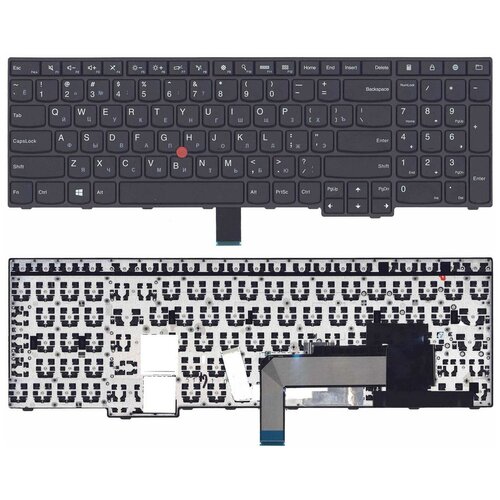 Клавиатура для ноутбука Lenovo ThinkPad E550, E550C, E555, E560, E565 черная, с джойстиком