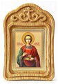 Великомученик и целитель Пантелеимон, икона в широкой рамке 19*22,5 см