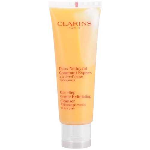 очищающий пенящийся крем для нормальной и сухой кожи clarins doux nettoyant moussant hydratant 75 мл Clarins крем очищающий пенящийся с отшелушивающим эффектом, 125 мл, 125 г