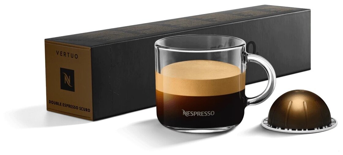 Кофе капсулы Nspresso Vertuo Double Espresso Scuro - фотография № 1