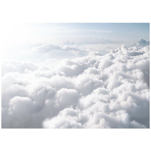 В облаках - Виниловые фотообои, (211х150 см) река в тумане виниловые фотообои 211х150 см