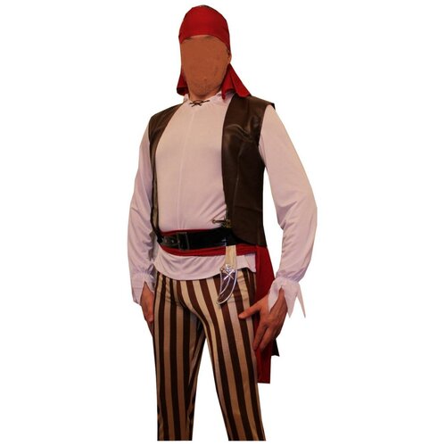 футболка размер 54 2xl черный Карнавальные костюмы и аксессуары для праздника Пират синдбад все исполняется мужской M2719 ChiMagNa 2XL (52-54 р. р)