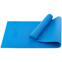 Коврик для йоги и фитнеса STARFIT Core FM-101 PVC, 0,3 см, 173x61 см, синий пастель