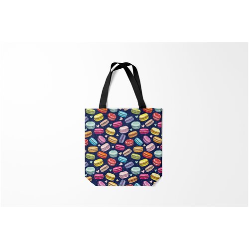 фото Сумка-шоппер / 40х40 см / профессии / повар макарун burnettie