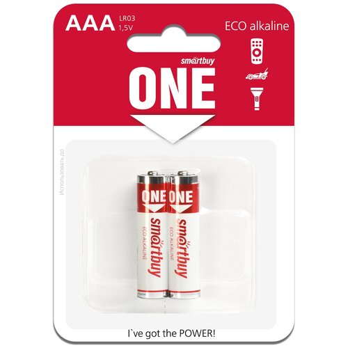 батарейка aa щелочная smartbuy soba 2a40s eco 1 5v 40 шт Батарейка SmartBuy One Eco Alkaline AAA, в упаковке: 2 шт.