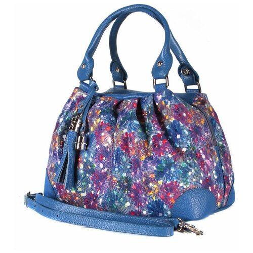 фото Сумка/сумка женская/натуральная кожа/meyninger/дс-701/темно-синий_сапфир/модель тоут/на короткой ручке