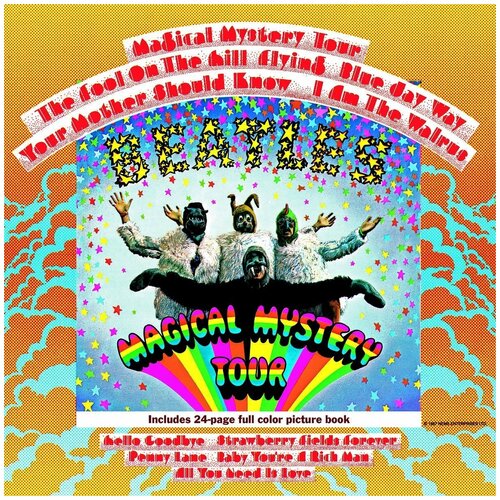 коллекционная винтажная виниловая пластинка the beatles magical mystery tour 1976 г винтаж ретро пластинка винил 1 шт 1 lp 36 мин 13 сек Виниловая пластинка The Beatles. Magical Mystery Tour (LP)