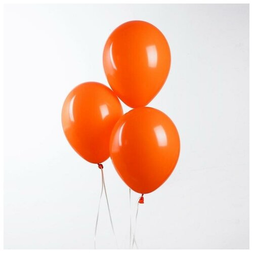 фото Шар латексный 12", пастель, набор 5 шт., цвет оранжевый globos festival