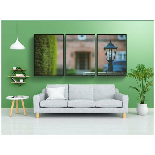 фото Набор модулных постеров для интерьера "свет, особняк, страна" 60x90 см. в тубусе, без рамки lotsprints