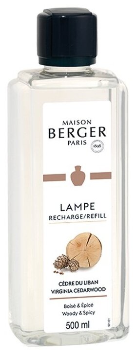 Аромат для лампы Берже Maison Berger ливанский кедр (Virginia Cedarwood), 500 мл