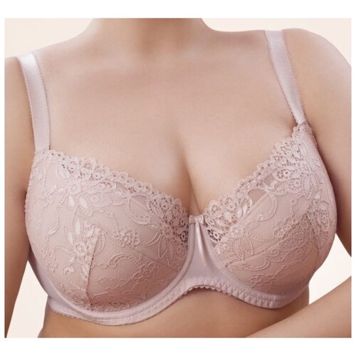 фото Бюстгальтер misstyle, размер 85d, серебристый пион