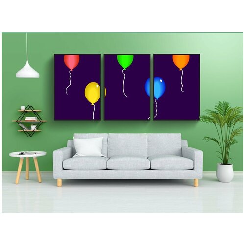 фото Набор модулных постеров для интерьера "каникулы, случаи, празднование" 60x90 см. в тубусе, без рамки lotsprints