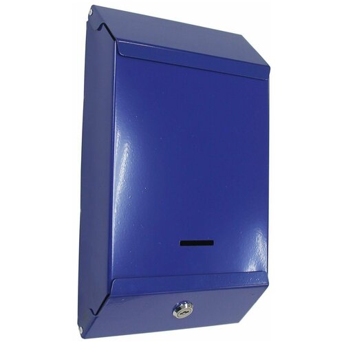 Ящик почтовый уличный индивидуальный с замком синий