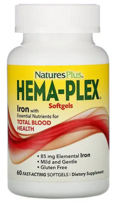 Nature's Plus Hema-Plex 60 капсул