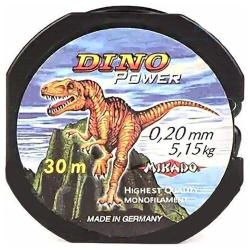 mikado леска dino power 30м 0 18мм 4 5кг арт zic 018 p Mikado, Леска Dino Power, 30м, 0.14мм, 3кг, арт. ZIC-014-P