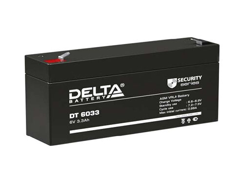 Аккумуляторная батарея для ИБП Delta DT , 6V, 3.3Ah - фото №9
