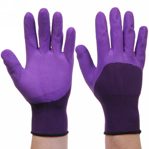 фото Перчатки нейлоновые «Ночной полет» с резиновым покрытием облив 3/4 8 р-р ДоброСад