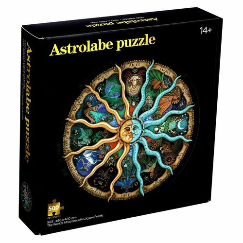 Puzzle Time Круглый пазл «Зодиак», 500 деталей ручка знак зодиака 0 5мм i 12 видов