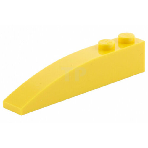 Деталь LEGO 4160392 Кирпичик 1X6 с заостренным концом (желтый) 50 шт.