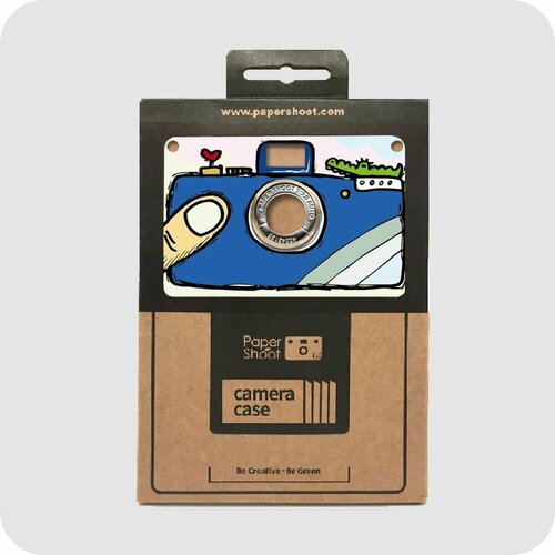 Кейс Blue hand drawn для камеры PaperShoot