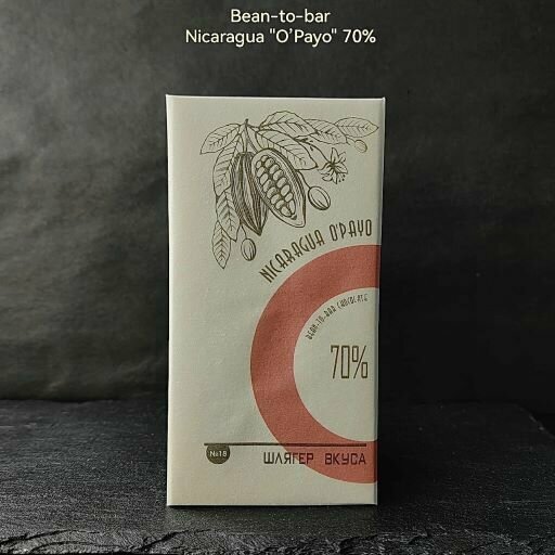 Горький шоколад (Bean-to-Bar) Nicaragua "OPayo" - 70%, 25 гр.
