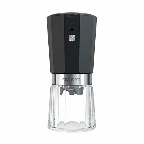 Кофемолка CIRCLE JOY Electric Coffee Grinder, черно-серебристая