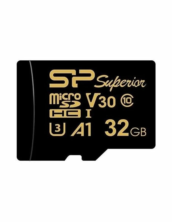 Карта памяти 32GB Silicon Power microSDHC Class 10 UHS-I U3 100/80 Mb/s A1 (SD адаптер) - фото №4