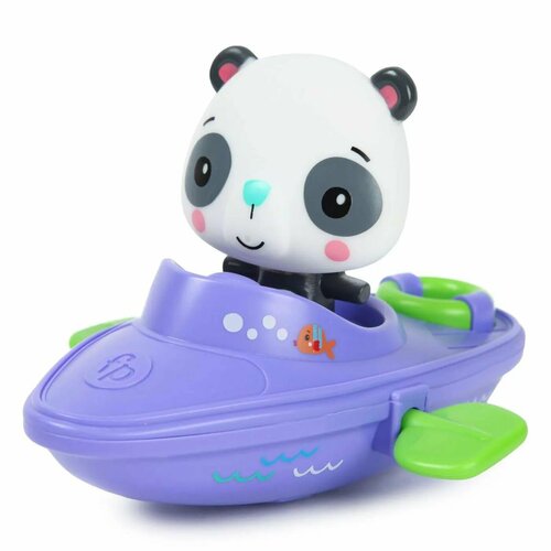 Игрушка для ванной Fisher Price Лодка с пандой GMBT003B набор игровой для игры в ванной fisher price заводная лодочка 2 предмета арт gmbt003