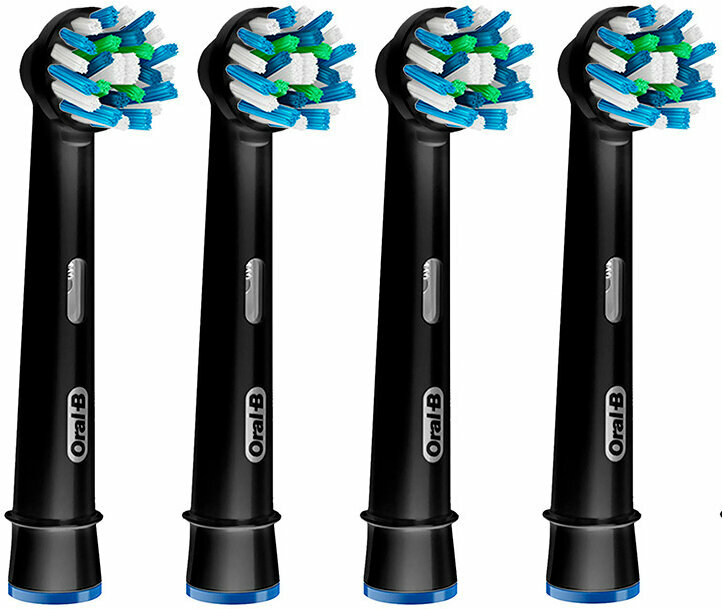 Oral-B Cross Action Black Edition Сменные насадки для зубных щеток 4 шт.