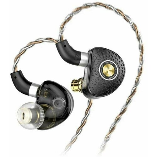 Наушники проводные TRN TA3 без микрофона черно-золотой цвет 6890₽