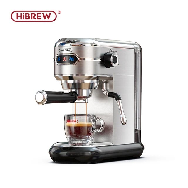 HiBREW H11 Кофеварка 19 бар Inox полуавтоматическая Супер тонкая японская капсула и порошок Эспрессо машина для капучино горячая вода