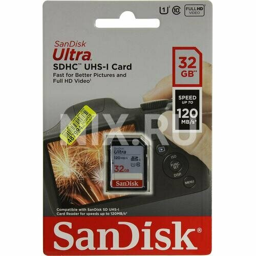 SD карта Sandisk Ultra SDSDUN4-032G-GN6IN