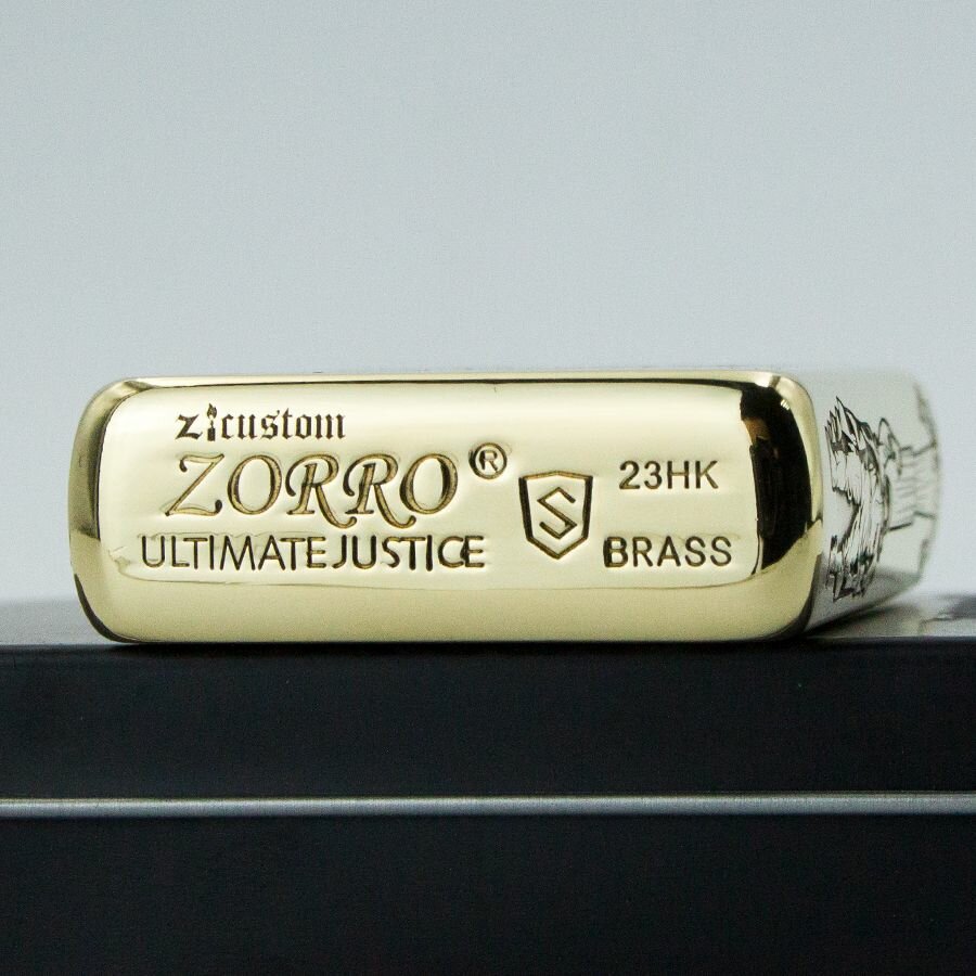 Огнива Бензиновая зажигалка Zorro Эпоха СССР, латунь, подарочная упаковка