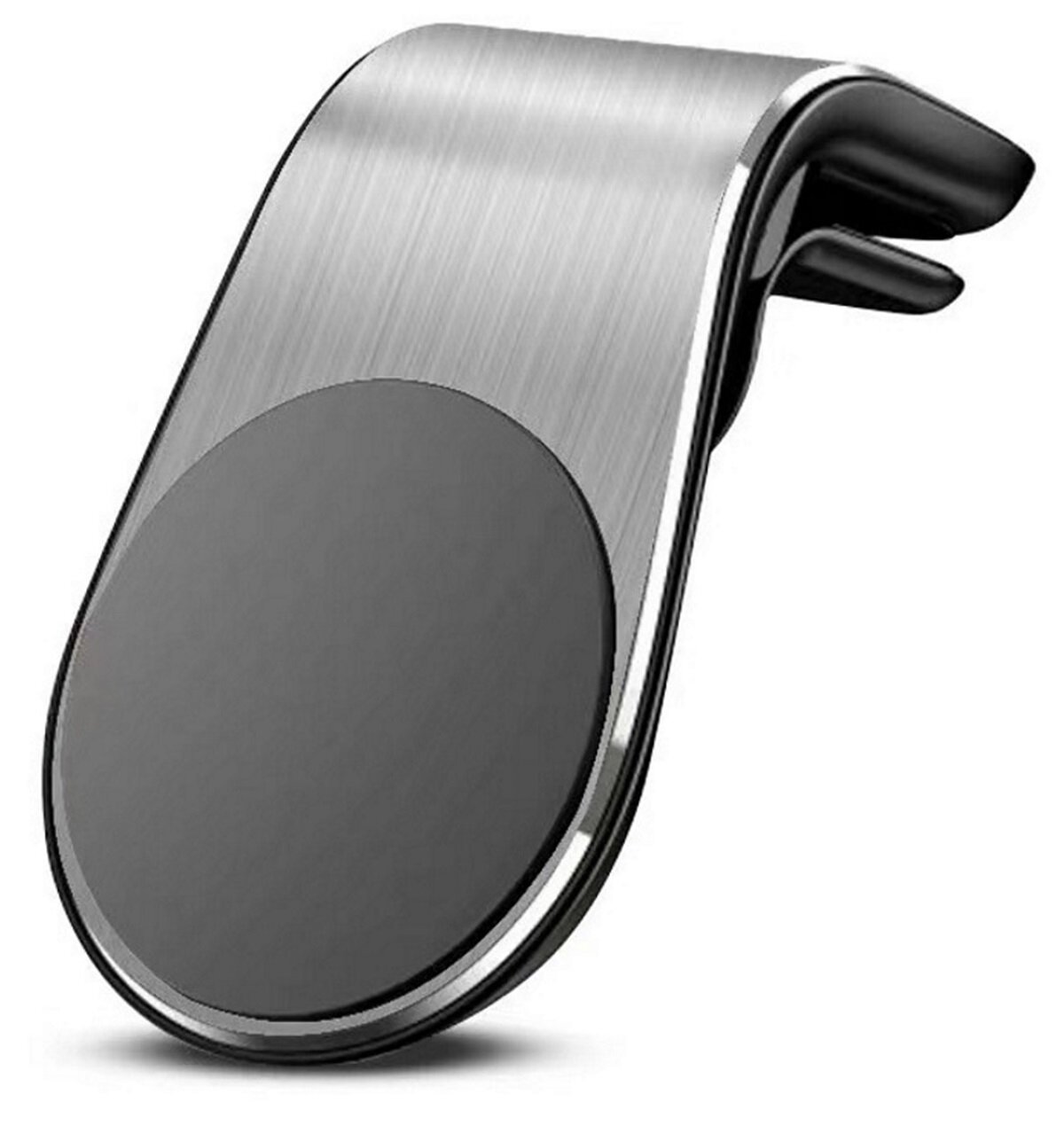 Автомобильный магнитный держатель для телефона "Прищепка", серый