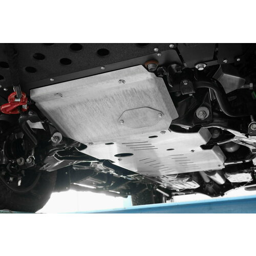 Защита картера двигателя и КПП BMS для Тойота Ленд Крузер 300 алюминий 5мм