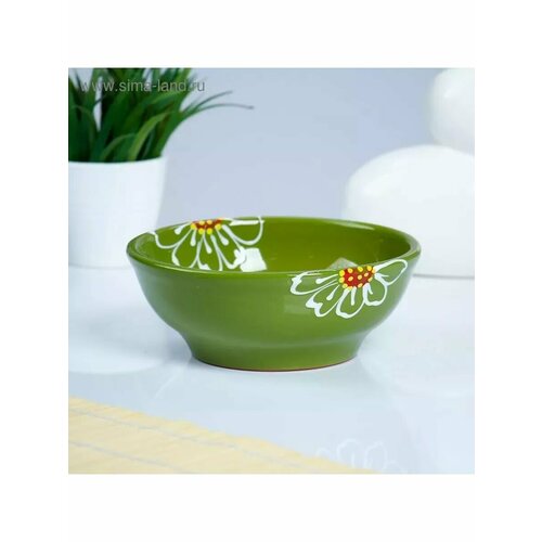 Миска Псковская большая 08л ромашка зеленая 809₽