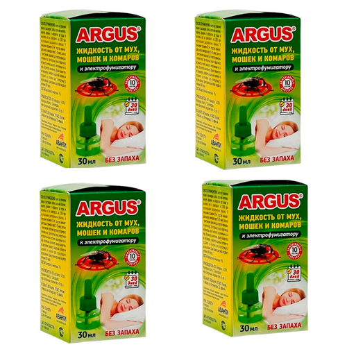 ARGUS Флакон - жидкость 30 мл Без запаха от мух - 4шт 800₽