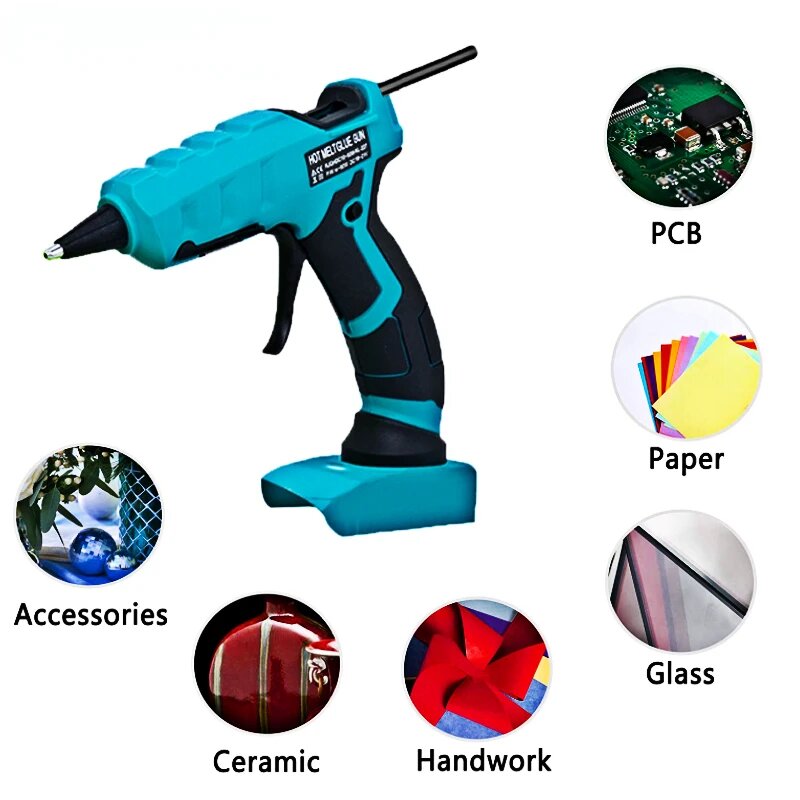 Изображение ZWINCKY Термоплавкий клей пистолет для Makita/DEWALT/BlackDecker/Milwaukee 18В Makita with stick