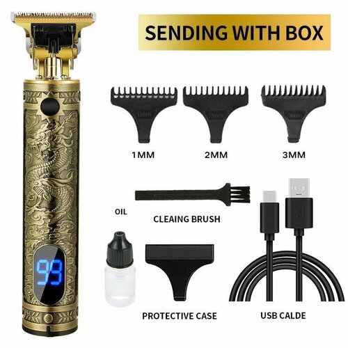 Электрическая машинка для стрижки волос с ЖК-дисплеем модель T9 от Dalong 70700₽