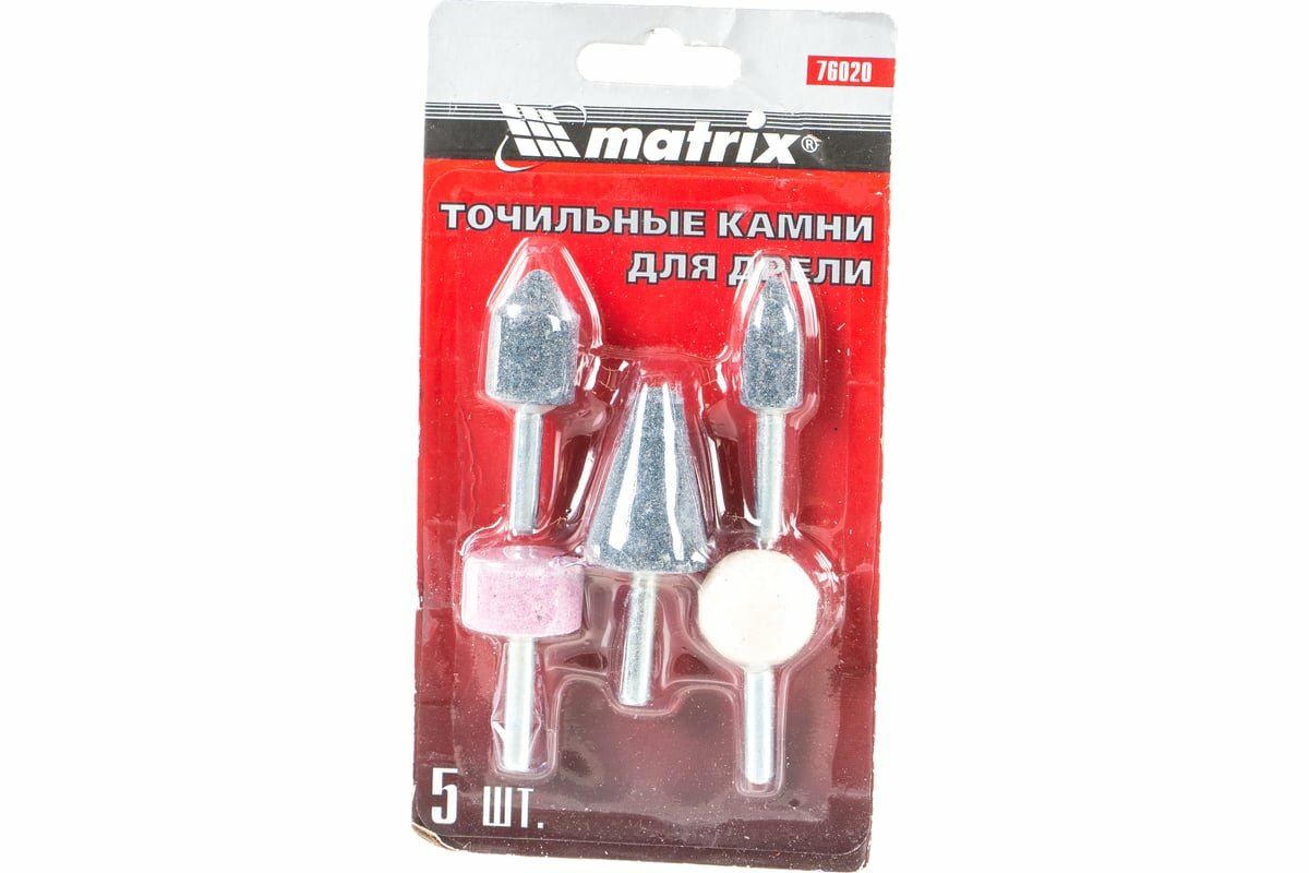 MATRIX Точильные камни для дрели, 5 шт.// 76020 — фото 1