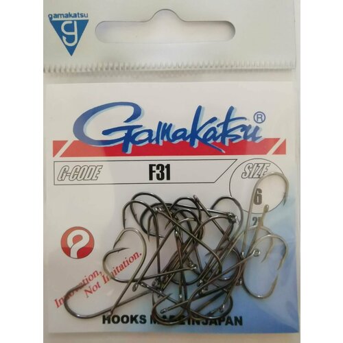 Крючок Gamakatsu F31 №6 (25шт)