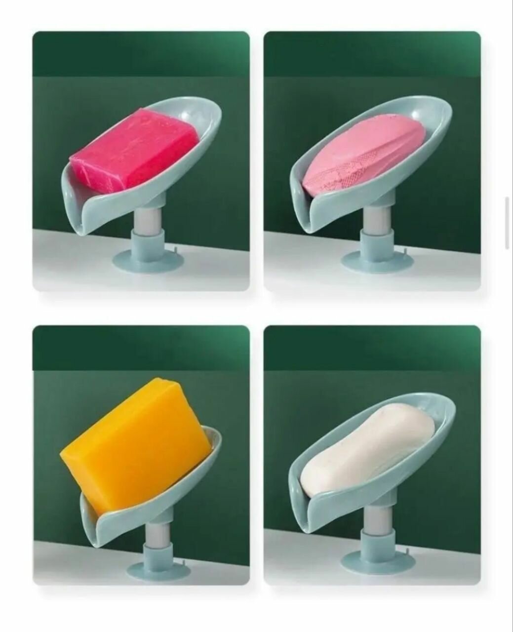 фото Мыльница на присосках со сливом