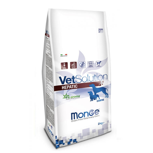 Сухой корм для собак Moнge VetSolution Hepatic Adult Dog Сухой лечебный корм для собак при заболеваниях печени 2 кг