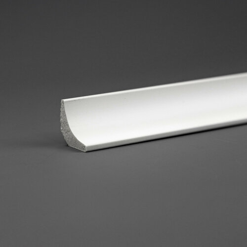 Плинтус потолочный дюрополимер Paolo Arte Konture (Паоло Арте Контур), 20х20х2000 мм, Kr308K белый