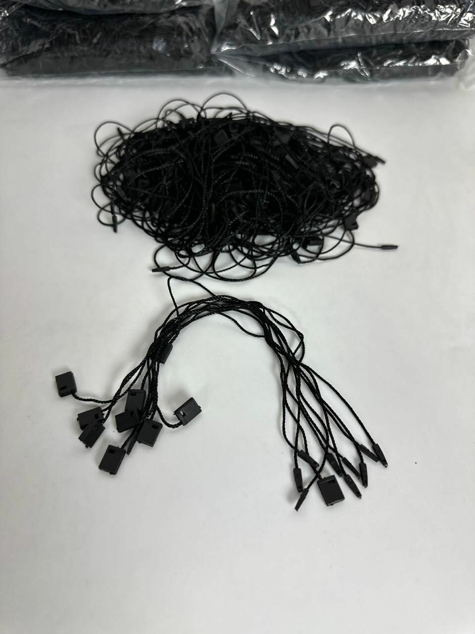 Биркодержатели веревочные 1000 штук белый — фото 1