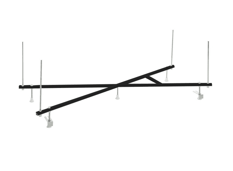 Каркас для ванны Aquanika (A5015070053) черный Х-образный 150х70 см