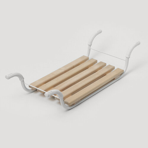 Изображение товара Сиденье для ванны Nika «Классик», металл, дерево, 5-реечное, съёмное