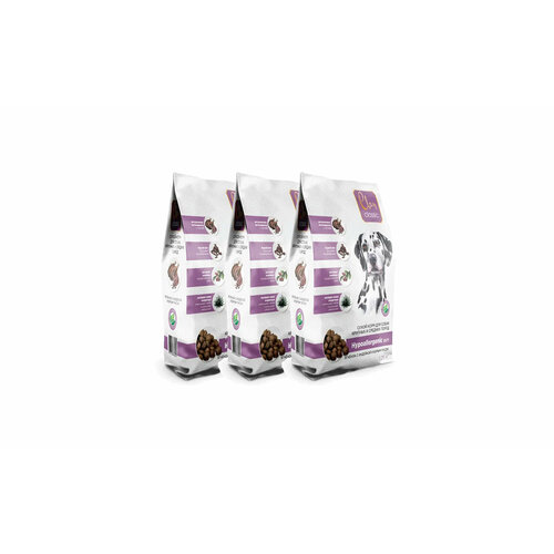 Clan Classic Hypoallergenic 23/11 сухой корм для взрослых собак крупных и средних пород с ягненком, индейкой и бурым рисом - 1,25 кг х 3 шт.