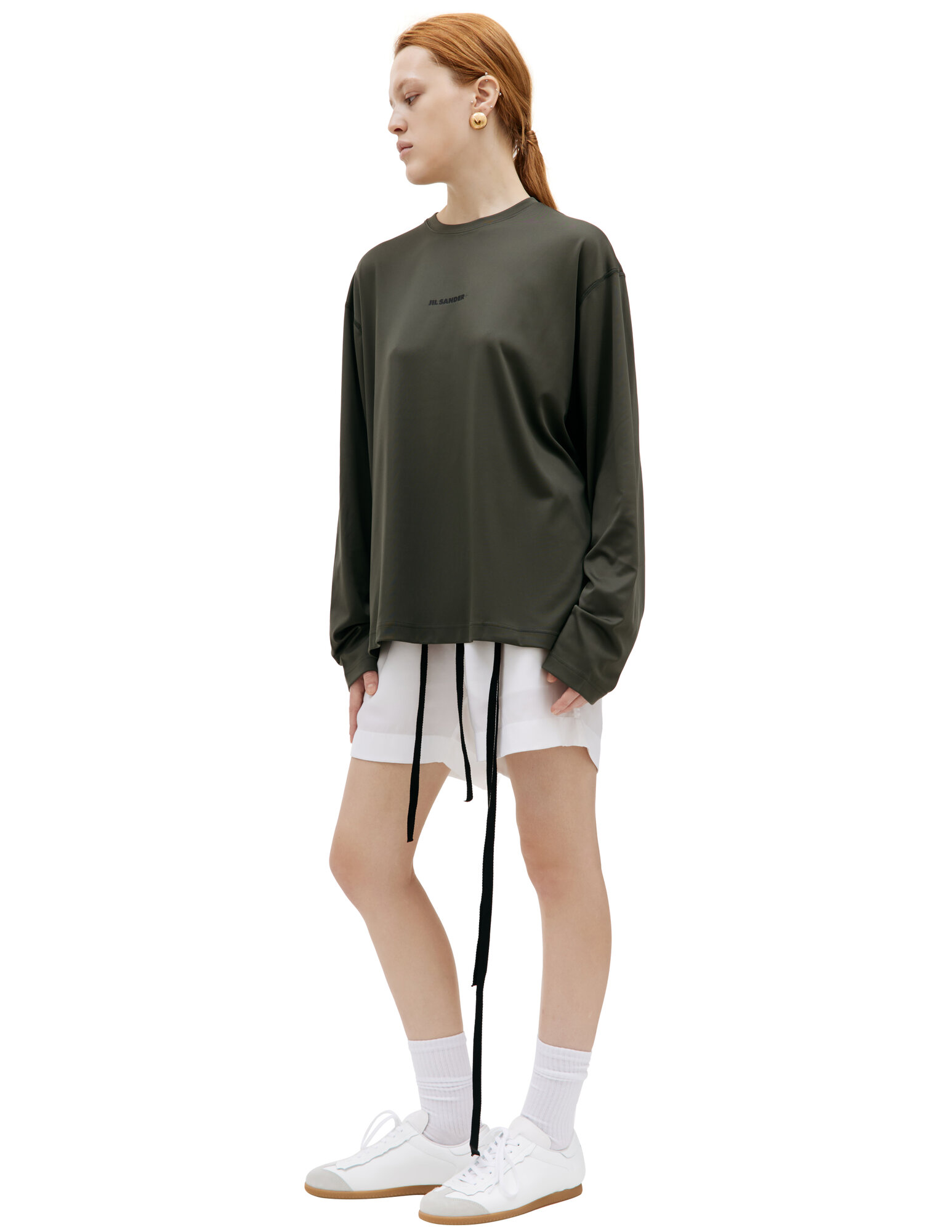 Лонгслив Jil Sander, размер XL, , зеленый