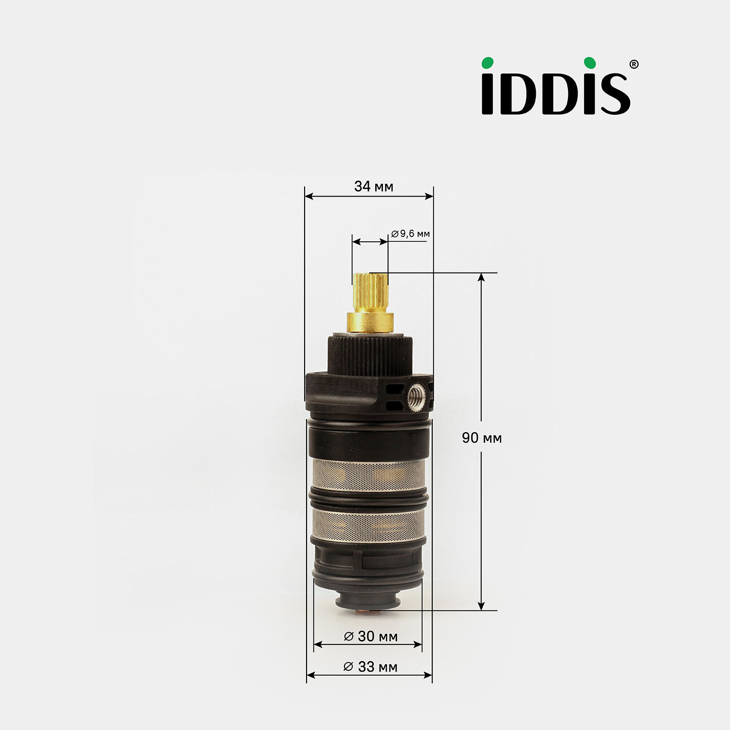 Картридж для смесителя IDDIS Optima Home 999C3404SM керамика 34 мм термостат — фото 1